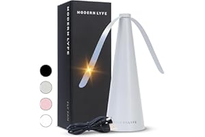 Modern Lyfe Fly Fan for Tables - USB or AA Battery Powered - Fly Swatter for Outdoor Dining Or Food at Parties, Restaurants, Outdoor Table, Fly Spinner, Keep Flies Away (1 Pack - Grey)