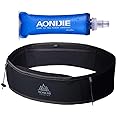 AONIJIE Hydration Belt Running Fanny Pack, with 250ml Soft Water Bottle Flask Phone Holder for Trailing Running Climbing Jogging Cycling Workout Fitness 3 Colors (Black, M/L)