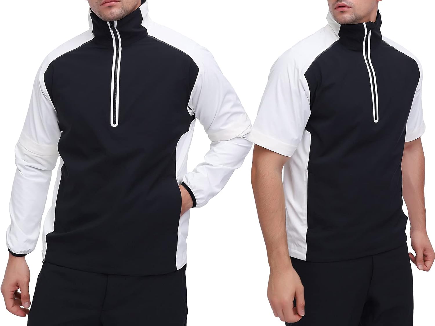 FIT SPACE Waterproof Golf Rain Jacket for Men 20K Performance Lightweight Rain Jackets for All Sports: Clothing