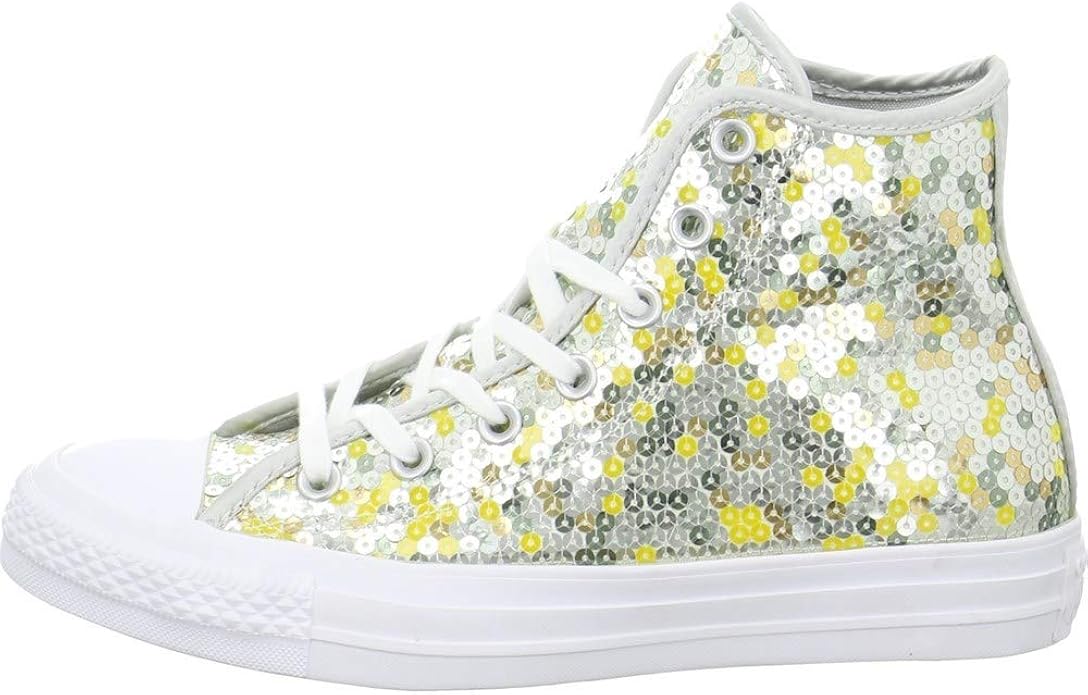 white sequin converse