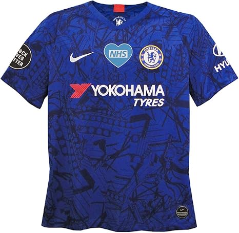 Amazon ナイキ Nike 19 チェルシー ホーム 半袖 Nhs Black Lives Matterバッジ付 Aj5529 495 サッカー フットサル シャツ 通販