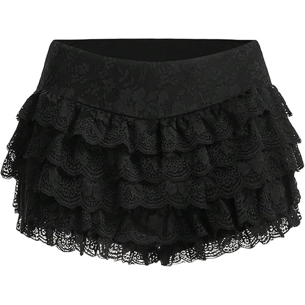 ACLENT Lace frill short pants ブラック レースフリルショートパンツ（その他パンツ）｜ACLENT