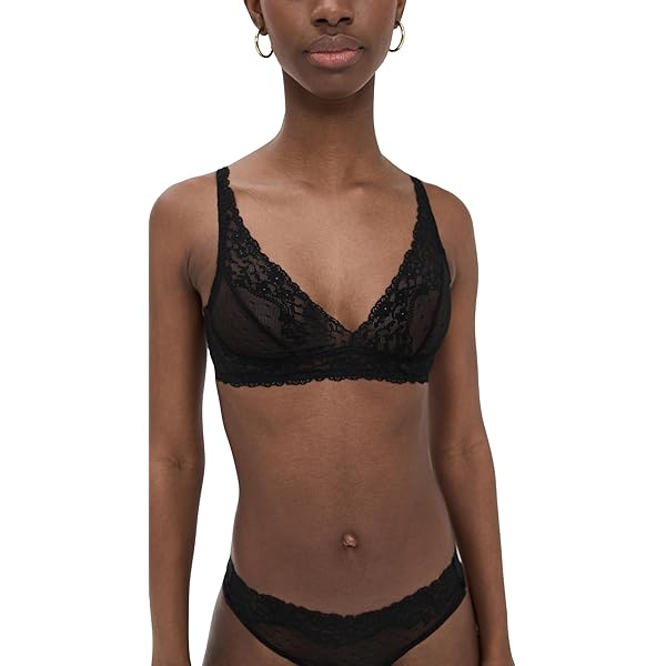 commando Chic Mesh Plunge Underwire Bra | Sheer Support Bra with
