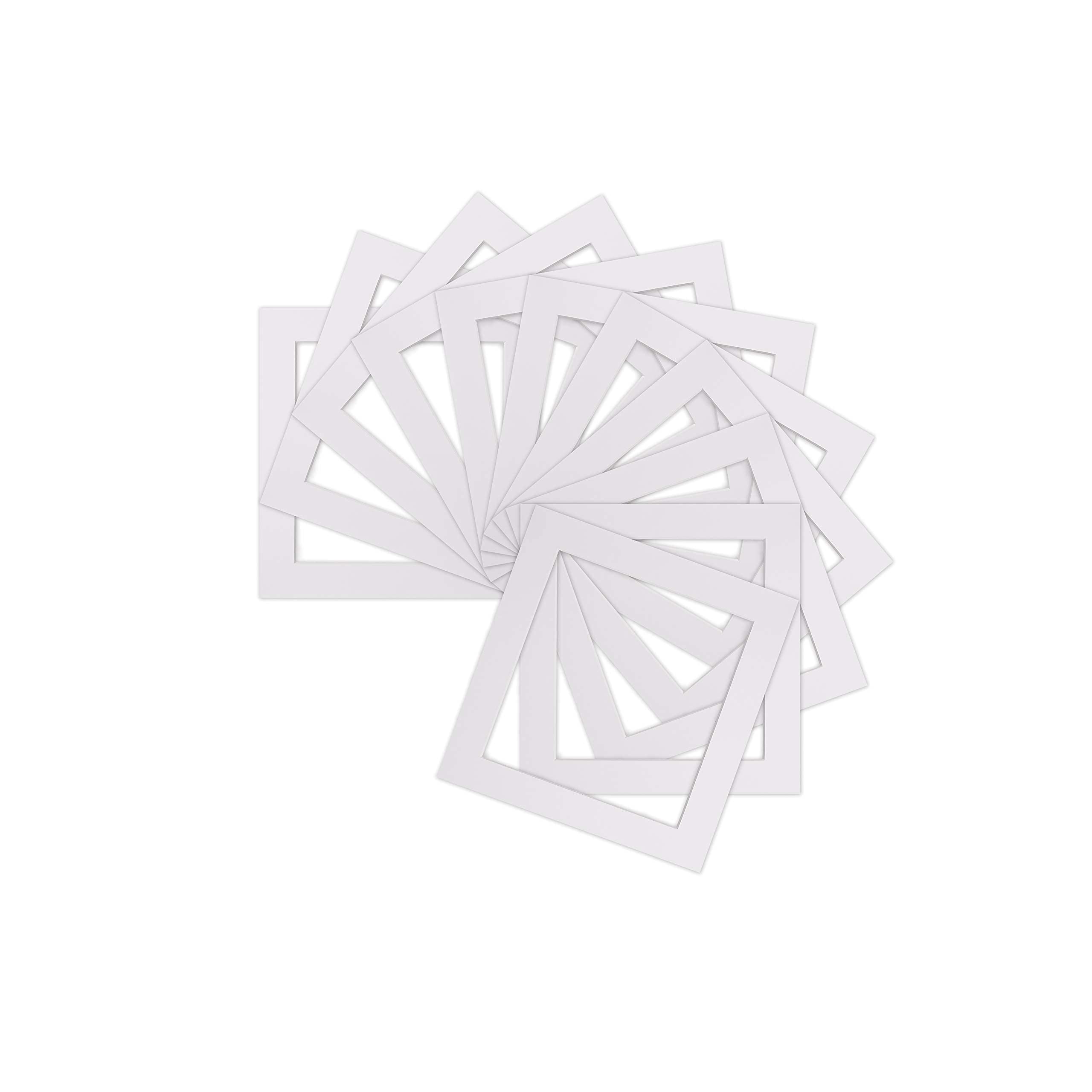 Instagram Square Bespoke Computer Cut Photo Mounts/Picture Mounts/Frame Mounts- Pack of 5 -Frame Size 10"x10" Mount Size 8 x8 "