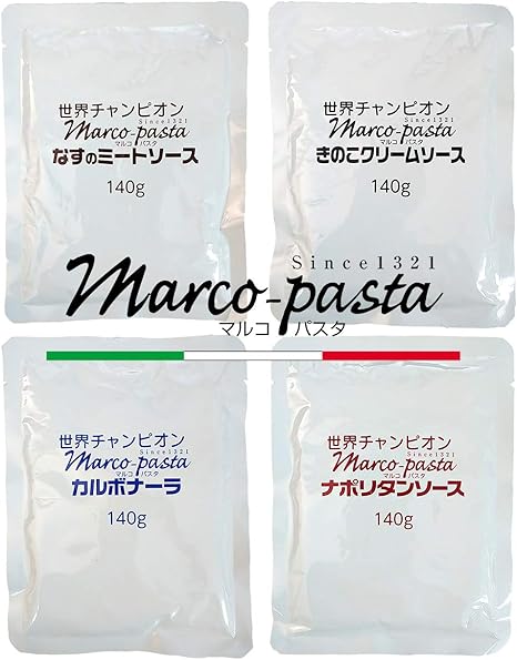 Amazon パスタソース 世界の マルコパスタ 4種類 食セット レトルト 常温 わさび茶漬け1食 ベル食品 パスタソース 通販