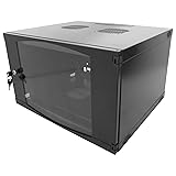 6U Server Cabinet Wall Mount Rack Enclosure with 2