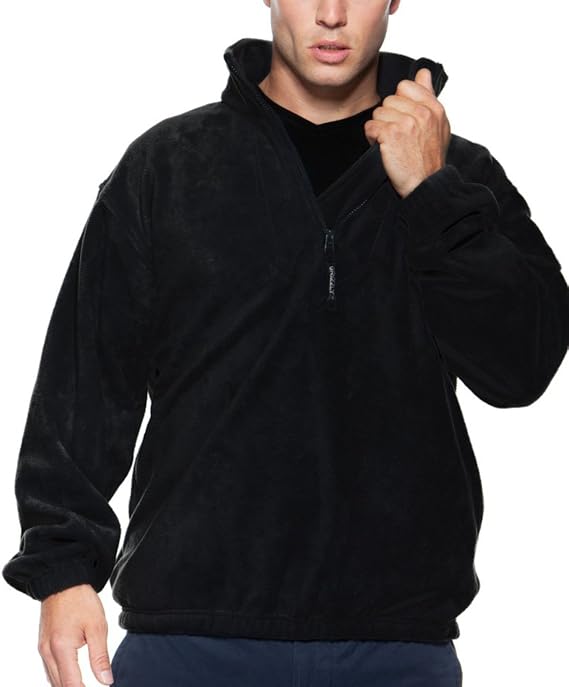 half zip fleece with pockets
