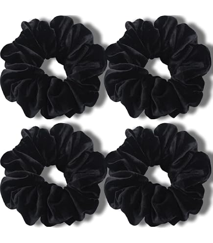 Amazon.com : 12 Pcs Large Velvet Scrunchies for Thick Long  display picture 1