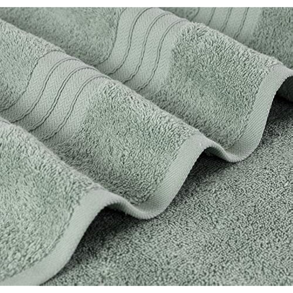 HL Luxury Hotel " Spa Bath Towel Turkish Cotton Towels Sage Green Set