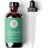 Peppermint Essential Oil, 4 Fl Oz - Pure and Undiluted Mentha Piperita Oil, Therapeutic Grade Aromatherapy Oil for Diffuser, 