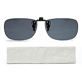 MONICE Fishing Clip on Flip up Polarized Sunglasses Fit Over Prescription Glasses Driving UV Protection Gift Men Women