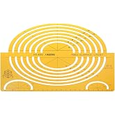 Zaagot K Resin Ellipses Drafting Templates Large Isometric Ruler Measuring Tool Student Soft