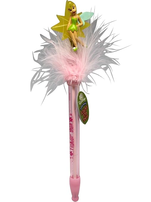 Pink Disney Tinkerbell Jiggly Light Up Pen Office Products