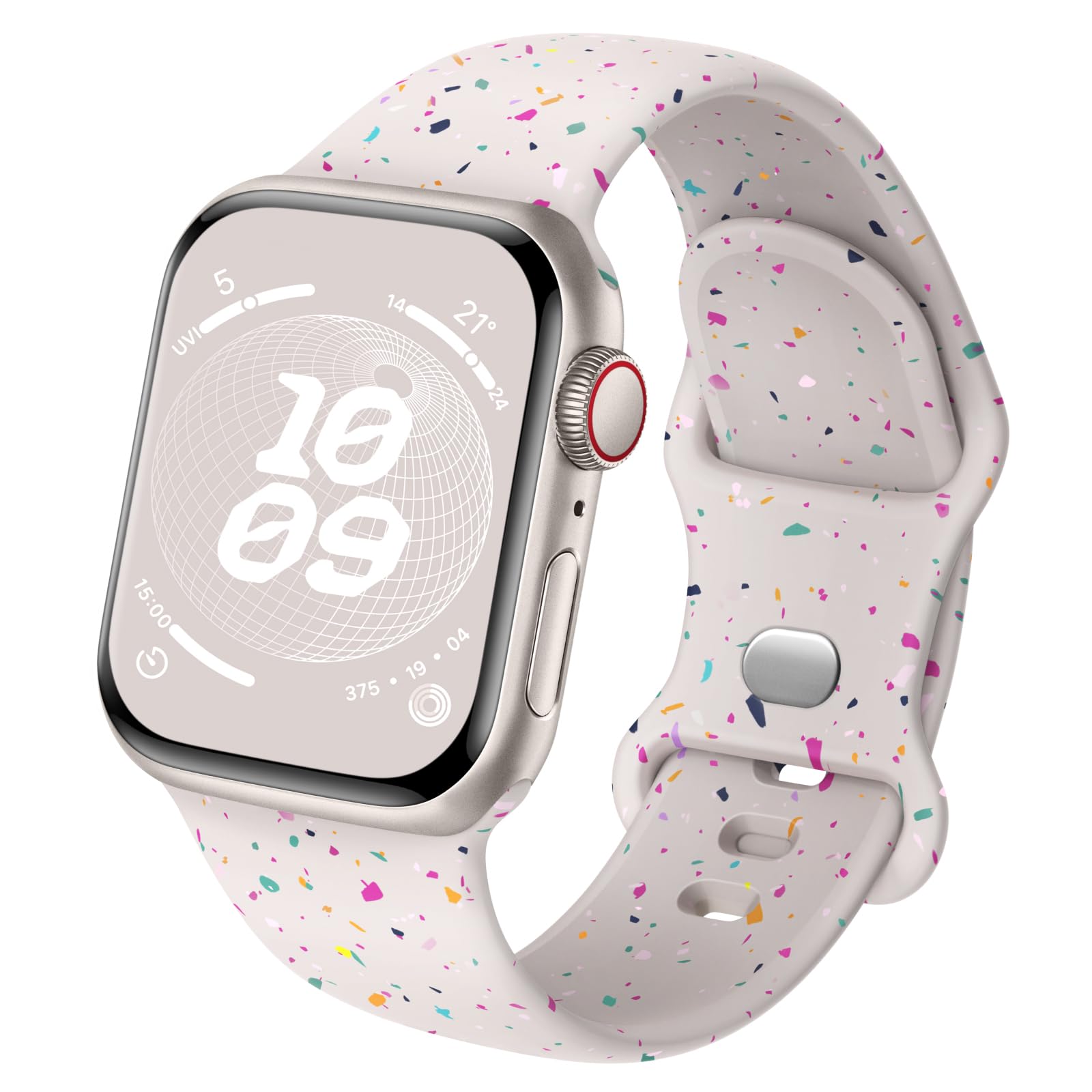 Joehwerr Sport Strap Compatible with Apple Watch Straps 40mm 41mm 38mm 42mm 44mm 45mm 46mm 49mm for Women Men, Recycled Plastic Soft Silicone Band for iWatch SE3 Series 11 10 9 8 7 6 5 4 3 2 1