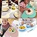 Silicone Kids Placemat - Reusable Travel Waterproof Placemat for Kids Portable Roll Up Non Slip Silicone Placemat (gray)