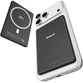 0.27'' Ultra Slim for MagSafe Portable Charger, 5000mAh Wireless Magnetic Power Bank with USB C Charging,Travel Essential for Magsafe Battery Pack Compatible with iPhone 17/16/15/14/13/12 Series