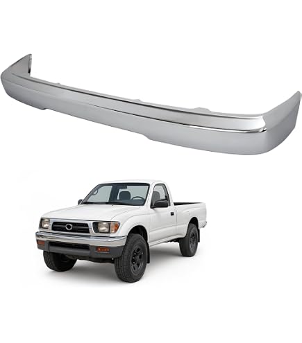 Complete Front Bumper Kit With Chrome Steel, Valance & Lights For 1995-1997 Toyota Tacoma 4WD