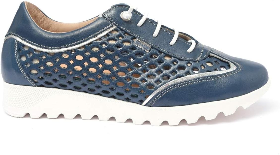 MERKEL37054CS Sport Shoe with Laces &quot;Made in Spain&quot; Blue