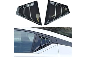 SMART REPAIRBOY for Nissan Altima 2019-2025 Rear Side Window Louvers,Racing Style Louvers Air Vent Scoop Shades Cover Blinds 1Pair (Glossy Black)