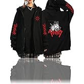 CROWN Anime Hoodies for Men Women - Cool Designer Graphic Sweatshirt Winter Summer Comfy Jacket Gym Jogger Sweat Suit