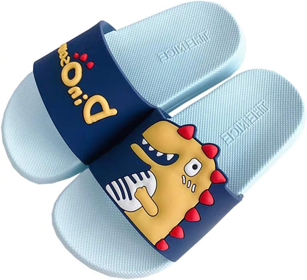 Boys Girls Slide Sandals Children Anti-Slip Beach Summer Slipper Shower Pool Shoes (5 Colors Size UK 7 Child to UK 2.5)