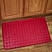 Sweet Home Collection Memory Foam Anti Fatigue Kitchen Floor Mat Rug, Diamond Red, 30