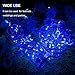 ErChen Solar Powered Copper Wire Led String Lights, 33FT 100 Leds Waterproof 8 modes Decorative Fairy Lights for Outdoor Christmas Garden Patio yard (Blue)