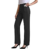 JEKAOYI Womens Dress Pants Stretchy Work Pants High Waisted Business Trousers Pull On Casual Slacks with Pockets
