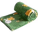 FUYU Shiba Inu Throw Blanket Puppy Cartoon Dog Warm
