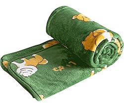 FUYU Shiba Inu Throw Blanket Puppy Cartoon Dog Warm