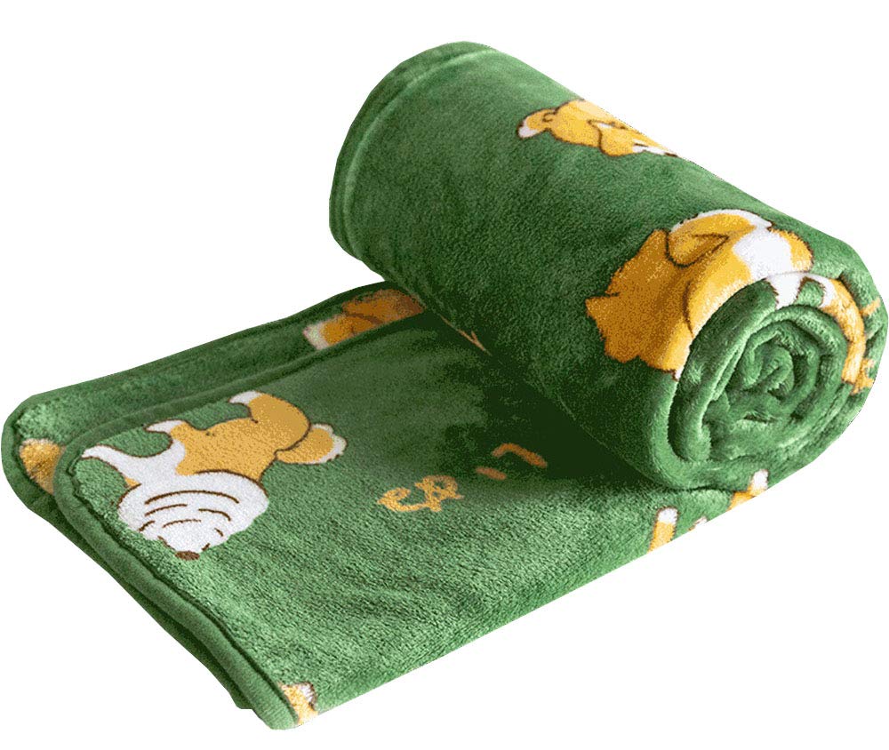 FUYU Shiba Inu Throw Blanket Puppy Cartoon Dog Warm