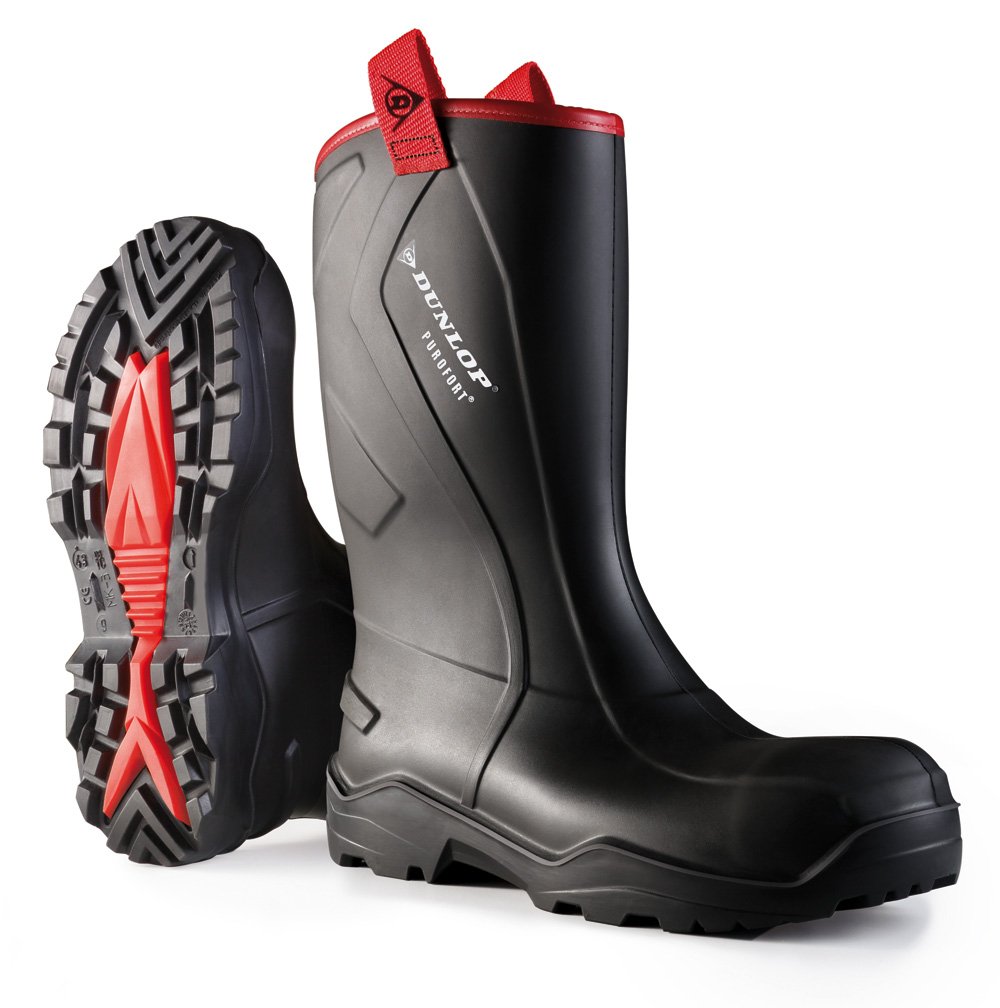 DUNLOP PUROFORT+RUGGED F/SFTY BLK 12