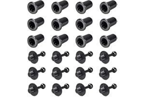 Flushbay 12 Packs Speaker Grill Guides Speaker Grill Peg Kit Set Speaker Buckles Snap Button Fasteners for Speaker Parts Accessories (015)