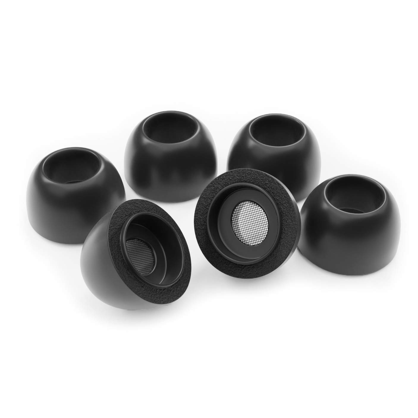 Okuli Set of 6 Memory Foam EarBuds Ear Tips For Apple AirPods Pro 1 & Pro 2 Earphones - Small