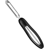 Professional #1071 Vegetable Peeler, Stainless Steel Fruit Potato Peeler, Swivel Vegetable Peeler with Easy Grip Ergonomic Handle &amp; Ultra Sharp Stainless Steel Blades, 7 1/4 Inch Black