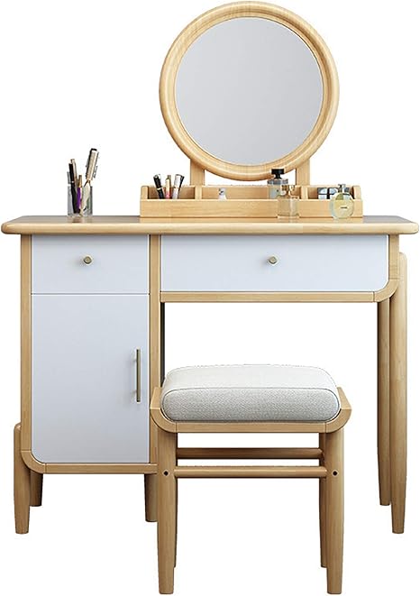 Amazon ドレッサー 椅子付き 収納庫付 メイク台 鏡台 化粧台 収納 収納キャビネット付き 鏡台 ドレッサー オンライン通販