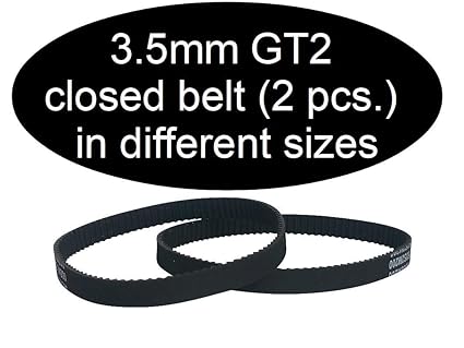 2 x GT2 3.5 mm Según tamaño cerrado correa dentada, 112mm, 1 ...