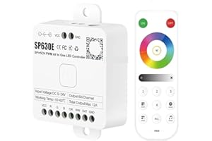 5V 12V 24V SP630E All-in-one LED Controller SPI 5CH RGB RGBW RGBCCT PWM LED Light(RB3 and SP630E)