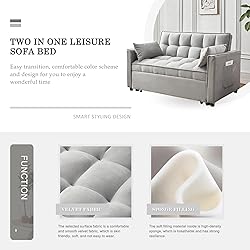 Eifizek 3-in-1 Convertible Sleeper Sofa Bed, Modern