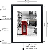 Scholar Tree 14x11 Inch Picture Frame Set of 3 Black Plastic Mounting view 5