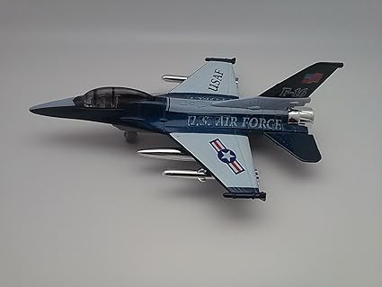 Amazon Com Darrellsworld 7 1 2 Blue F16 Fly Tiger Jet Fighter
