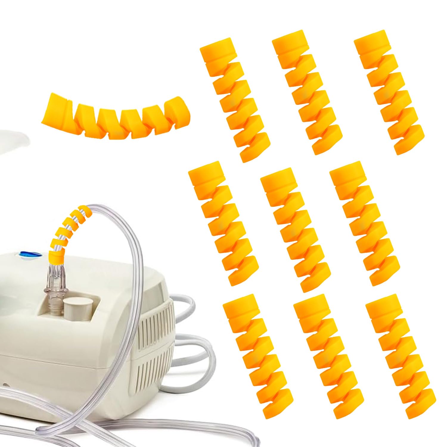 10 Pack Oxygen Tube Support Crimp Straightener for