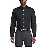 Van Heusen Men's Regular Fit Twill Solid Button Down Collar Dress Shirt - Amazon Exclusive