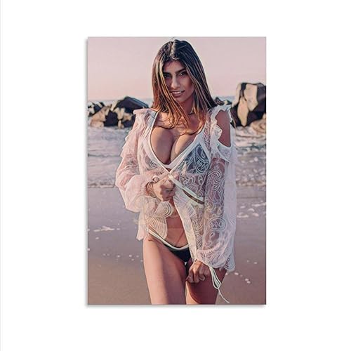 TOYOCC Mia Khalifa Sexy Celebrity Portrait Art Poster (5) Canvas Poster  Wall Art Decor Print Picture Paintings for Living Room Bedroom Decoration  Unframe-style 24x36inch(60x90cm) in Dubai - UAE