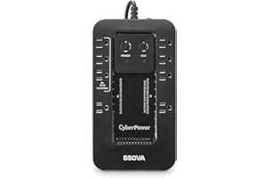 CyberPower EC550G Ecologic Battery Backup & Surge Protector UPS System, 550VA/330W, 8 Outlets, ECO Mode, Compact Uninterruptible Power Supply