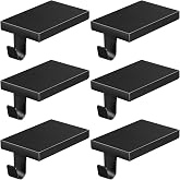 ARCHCRTC 2 Pcs Christmas Stocking Holders Hanging Hooks Heavy Duty Mantel Stocking Holder Bases Weighted Metal Stocking Hangers for Shelf Fireplace Stair Xmas Party Decor (2, Black)