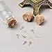 KISSITTY 600pcs Screw Eye Bail Pins 10x4mm for Top Drilled Findings Bow Charms Gemstone Bottle Pendants 3 Colors