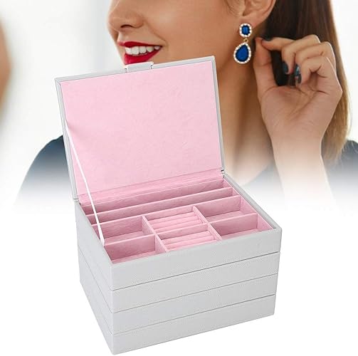 TMISHION Estuche Joyero Grande para Mujer, Caja Organizadora ...
