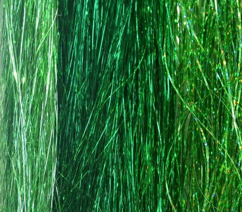 Hair Tinsel 21 Strands St. Patrick's Day Special FREE Hook/Loop Tool and 21 Micro Beads for Installing