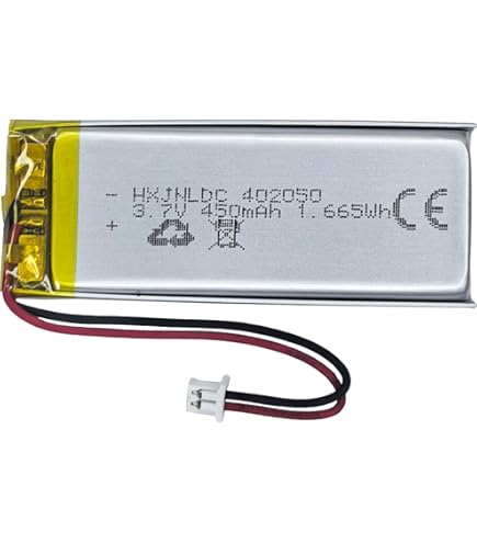 Batteria 3 cavi 502040 LiPo 3,7 V 450 mAh 1,665 Wh 1S 5 litri batteria energe Batteria 3 cavi 502040 LiPo 3,7 V 450 mAh 1,665 Wh 1S 5 litri batteria energe